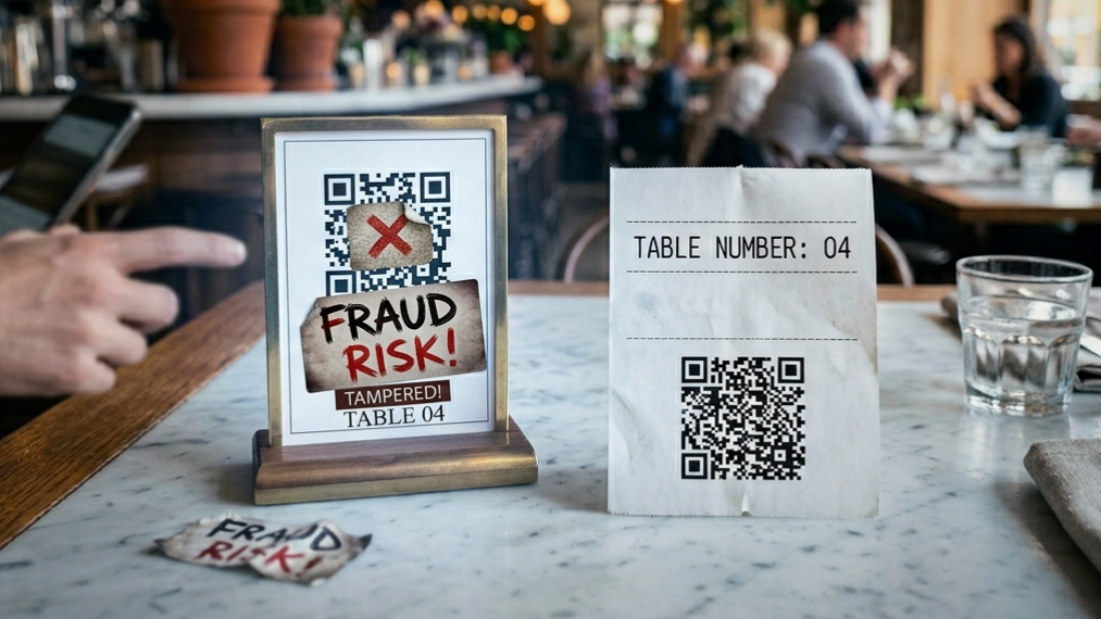 Dynamic QR Code Restaurant Security